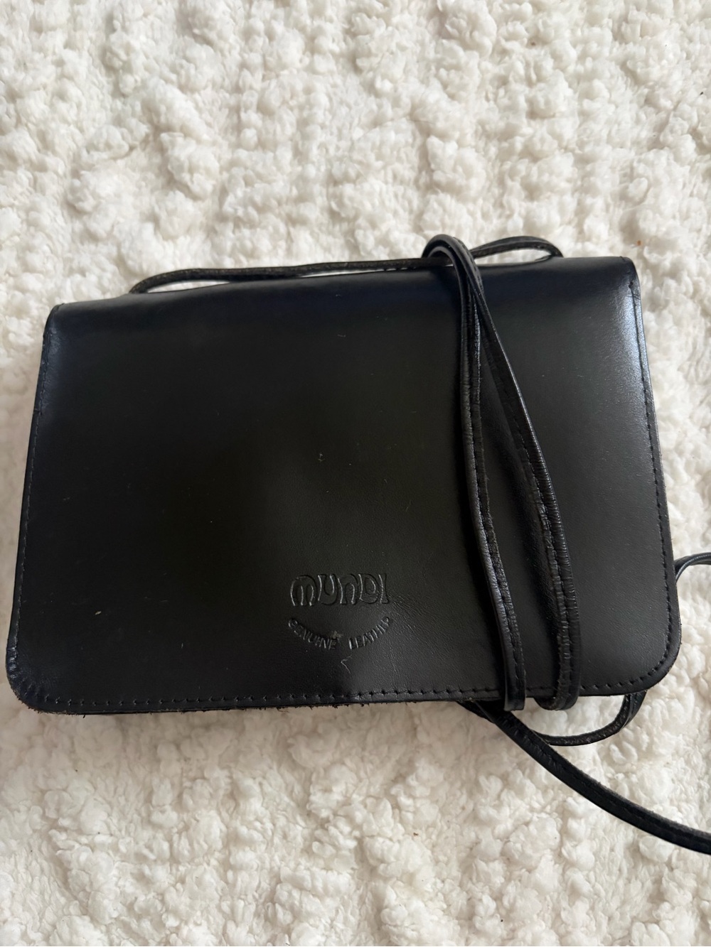 Black Leather Crossbody Bag